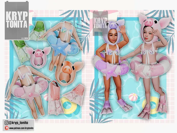 Mix Summer Toddler - The Sims 4 Custom Content