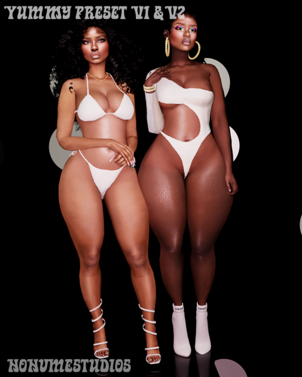 Mix Yummy Body V1 V2 by simsfinds - The Sims 4 Custom Content