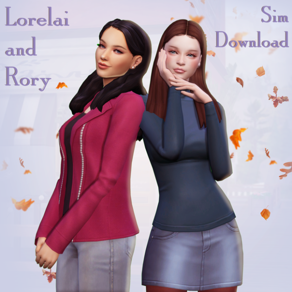 Maxis Match Lorelai Rory Sim Download by simsfinds - The Sims 4 Custom Content