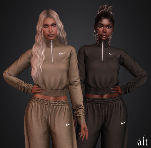 Alpha NIKE set FEB2025 by simsfinds - The Sims 4 Custom Content