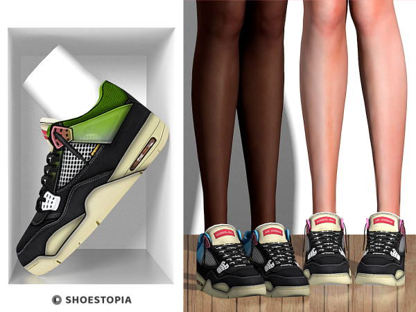 Alpha Shoestopia Tropia Sneakers by shoestopia - The Sims 4 Custom Content