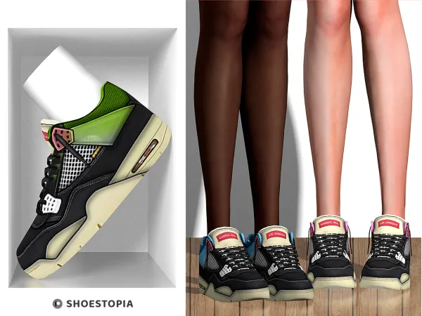 Alpha Shoestopia Tropia Sneakers - The Sims 4 Custom Content