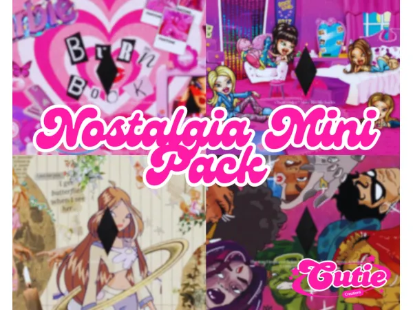 Mix Nostalgia Mini pack by CutieCreations - The Sims 4 Custom Content