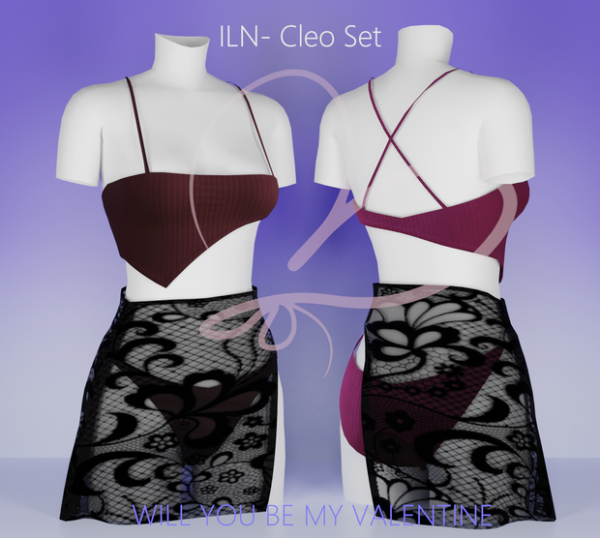 Mix ILN Cleo Set by ilenes4 - The Sims 4 Custom Content