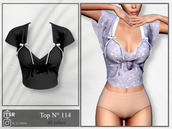 Mix SL_Top_114 by thesimsresource - The Sims 4 Custom Content