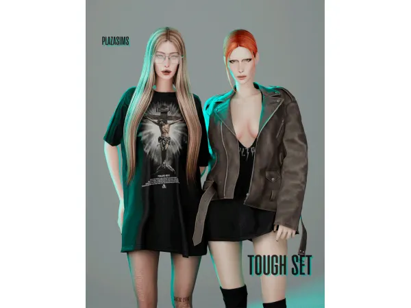 Alpha Tough set by plazasims - The Sims 4 custom content