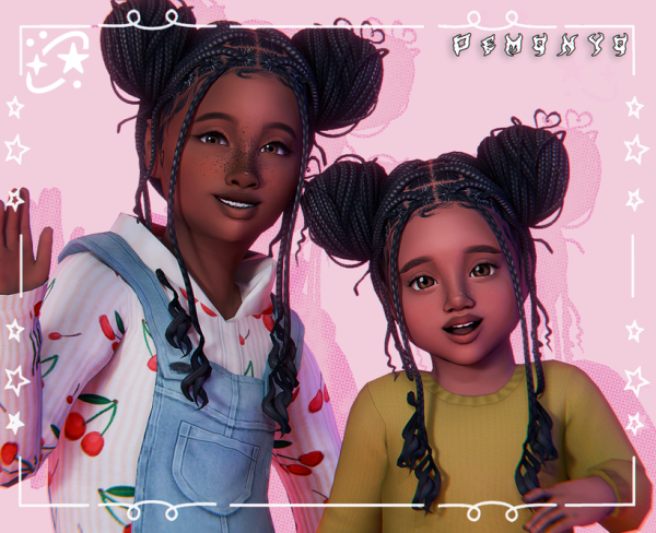 Maxis Match AMIHAN HAIR Kids and Toddlers by simsfinds - The Sims 4 Custom Content