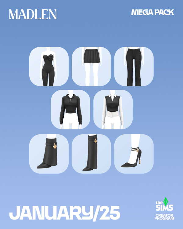 Maxis Match Mega Pack January25 by simsfinds - The Sims 4 Custom Content