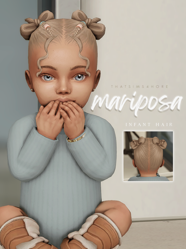 Maxis Match mariposa infant hairstyle by simsfinds - The Sims 4 Custom Content