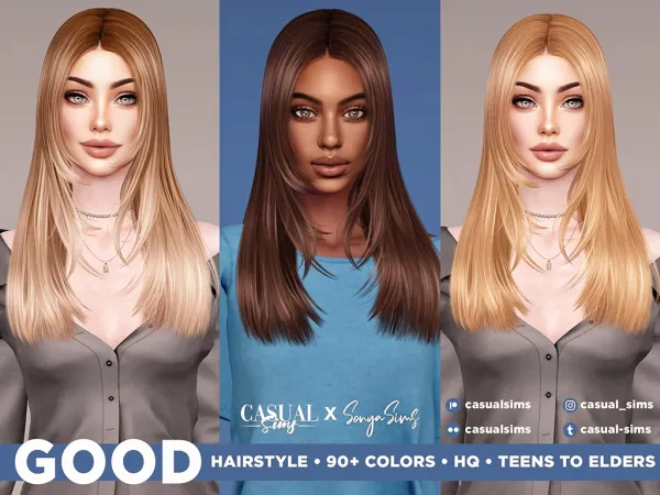 Alpha CasualSims Good Hairstyle by casualsims - The Sims 4 Custom Content