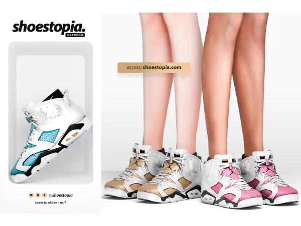 Alpha Shoestopia Air Jordan Sneakers by shoestopia - The Sims 4 Custom Content
