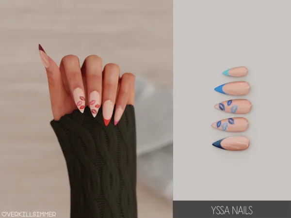Alpha Yssa nails - The Sims 4 Custom Content
