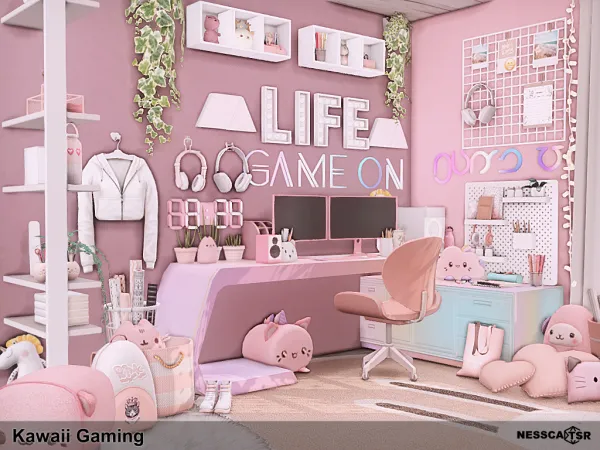 Mix Kawaii Gaming by nesscasims - The Sims 4 Custom Content