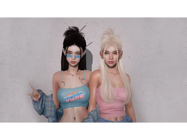 Alpha DOUX CLARA HAIRSTYLE by modcollective - The Sims 4 Custom Content