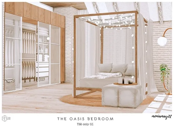 Mix The Oasis Bedroom by moniamay72 - The Sims 4 Custom Content