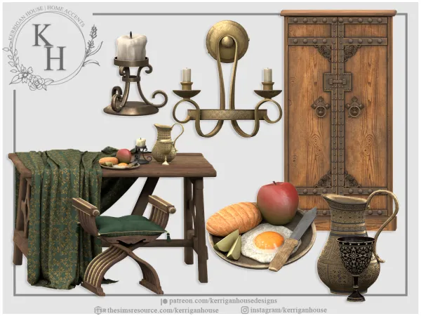 Alpha [khd] camelot set - The Sims 4 Custom Content