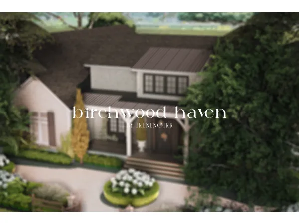 Alpha Birchwood Haven build by simsfinds - The Sims 4 Custom Content