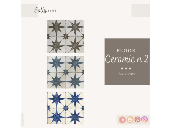 Alpha Floor CERAMIC n2 (Gift) - The Sims 4 Custom Content