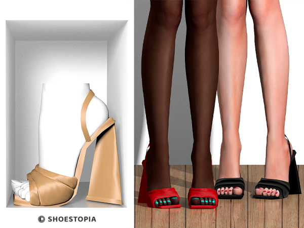 Alpha Shoestopia Glow High Heels by shoestopia - The Sims 4 Custom Content