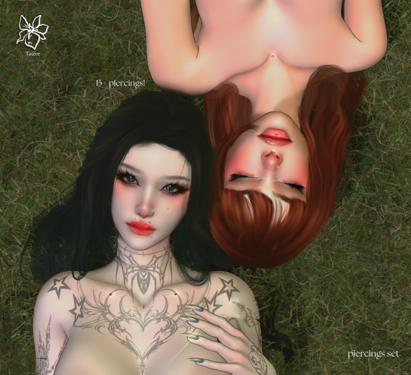 Mix MEGA PIERCING SET by simsfinds - The Sims 4 Custom Content