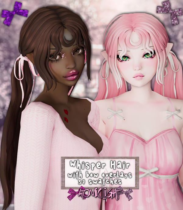 Maxis Match Whisper hair by Atomiclight - The Sims 4 Custom Content