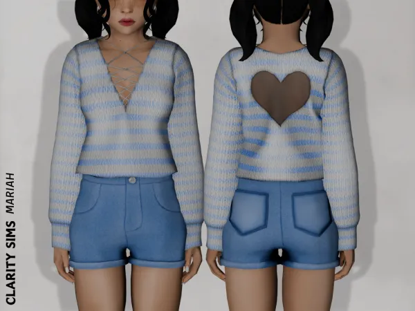 Mix Mariah Shirt Child - The Sims 4 Custom Content