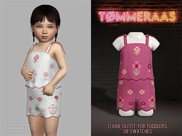 Alpha TØMMERAAS Elaine Outfit for Toddlers (#86) by tommeraas - The Sims 4 custom content