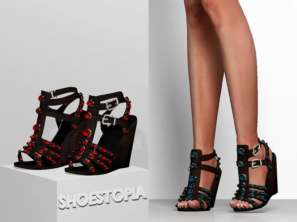 Alpha Shoestopia Golias Sandals by shoestopia - The Sims 4 Custom Content