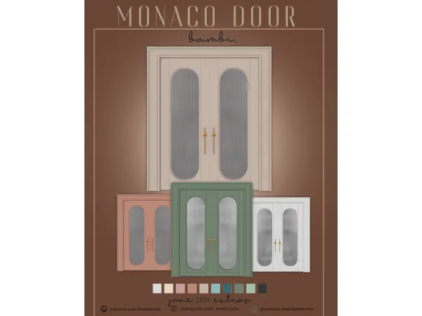 Alpha monaco door - The Sims 4 Custom Content