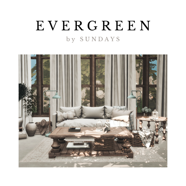 Alpha evergreen set x Baumgarten by simsfinds - The Sims 4 Custom Content