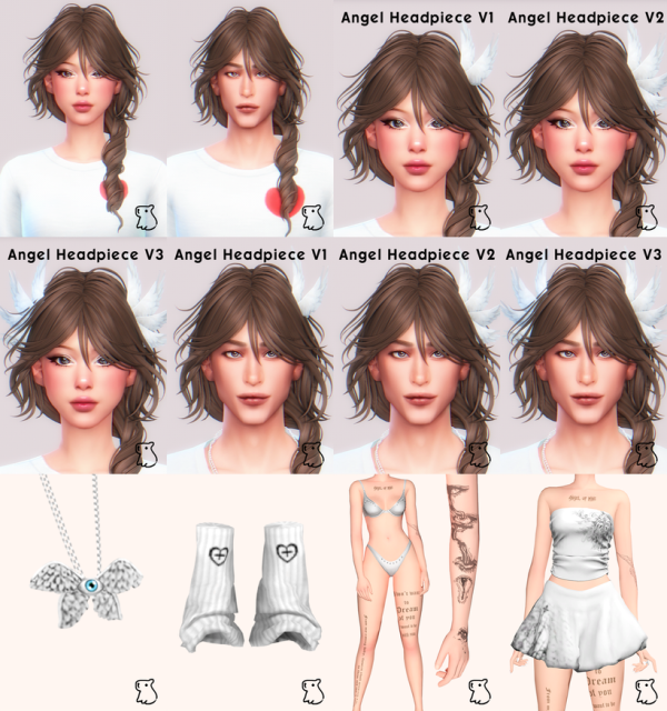 Mix DREAMBOT WOTUNCIB ANGEL AND DEVIL COLLAB by simsfinds - The Sims 4 Custom Content