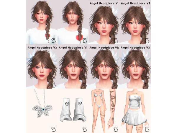 Mix DREAMBOT WOTUNCIB ANGEL AND DEVIL COLLAB by wotunciba - The Sims 4 Custom Content