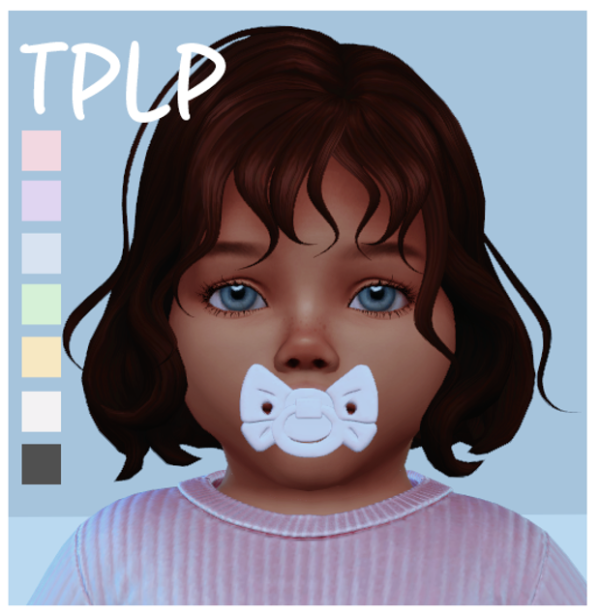 Maxis Match TPLP Bow Pacifier by simsfinds - The Sims 4 Custom Content