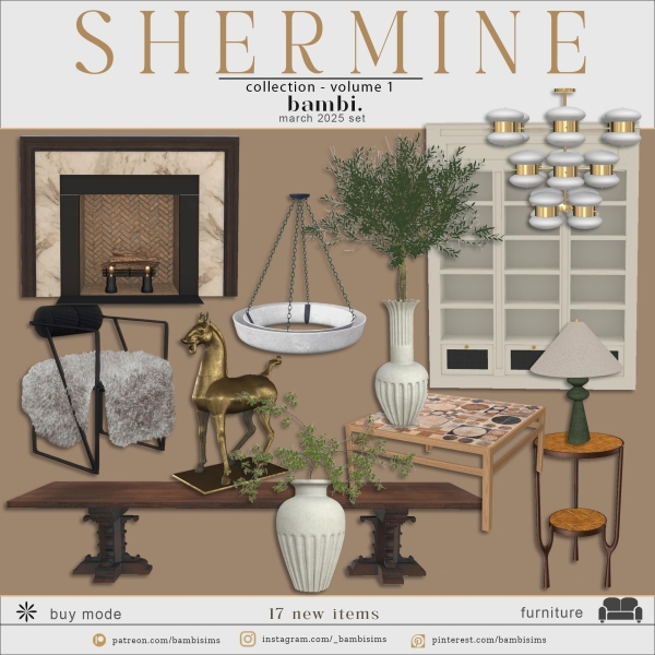 Alpha shermine collection volume I by bambisims - The Sims 4 Custom Content