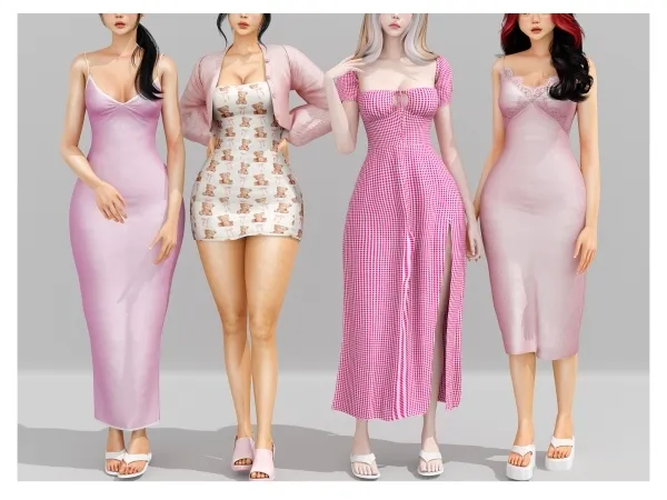 Alpha Pink collection - The Sims 4 Custom Content