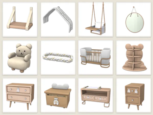 Maxis Match Nursery Set by comiko - The Sims 4 Custom Content