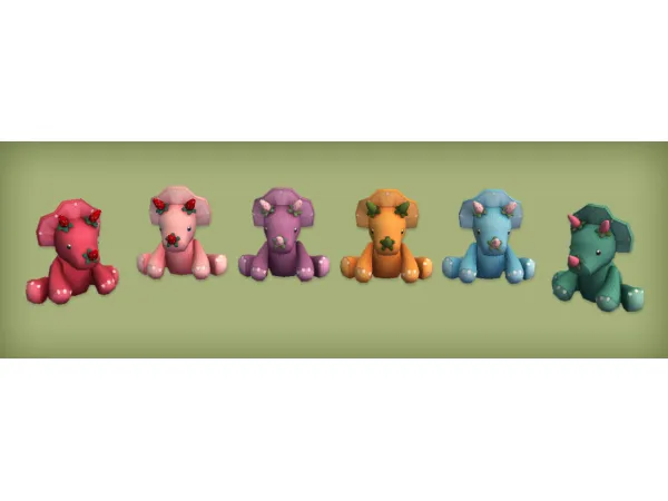 Strawberry Dino Deco for by simsfinds - The Sims 2 Custom Content