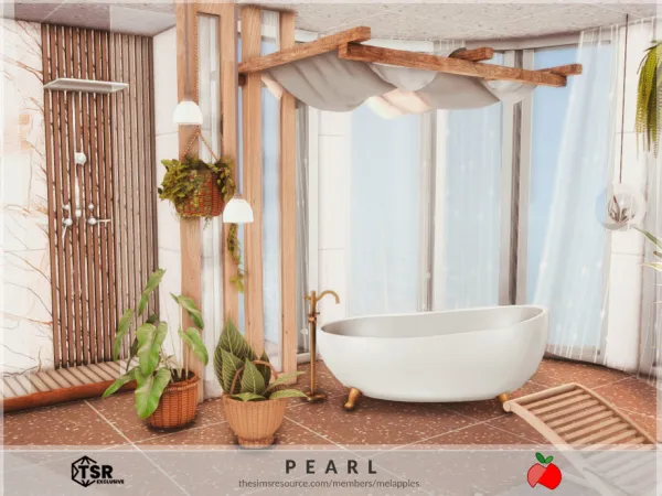 Mix Pearl bathroom by melapples - The Sims 4 Custom Content