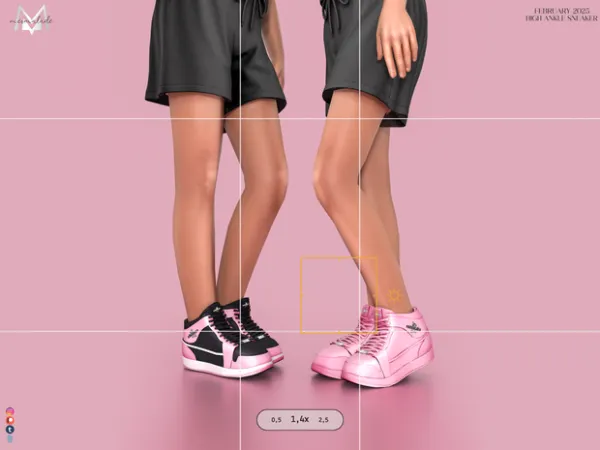Alpha MERMALADE High Ankle Sneaker (Child) by mermalade - The Sims 4 Custom Content