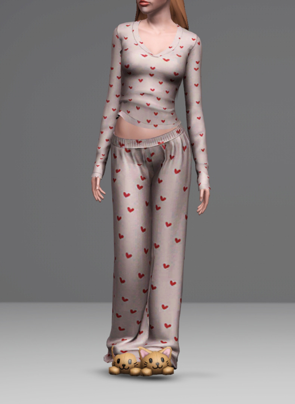 4t3 Dreamscape Nights Pajama set I by simsfinds - The Sims 3 Custom Content