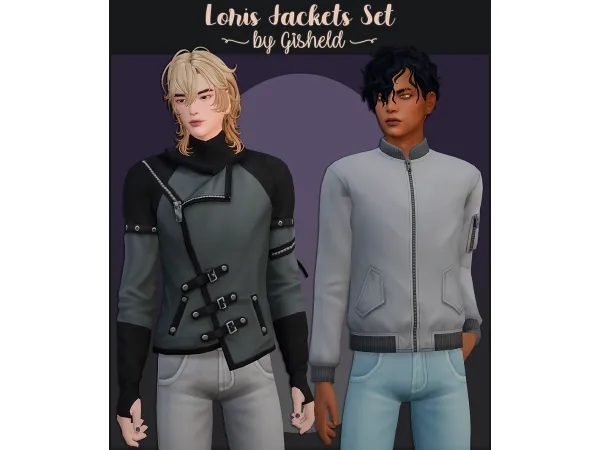 Maxis Match Loris Jackets Set by Gisheld - The Sims 4 Custom Content