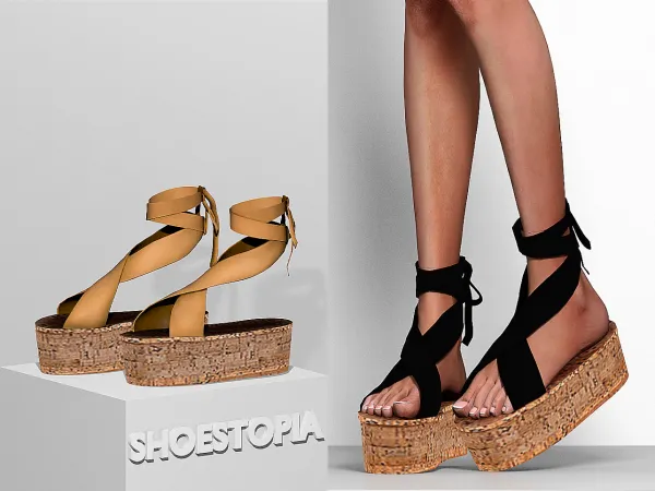 Alpha Shoestopia Memories Sandals by shoestopia - The Sims 4 Custom Content