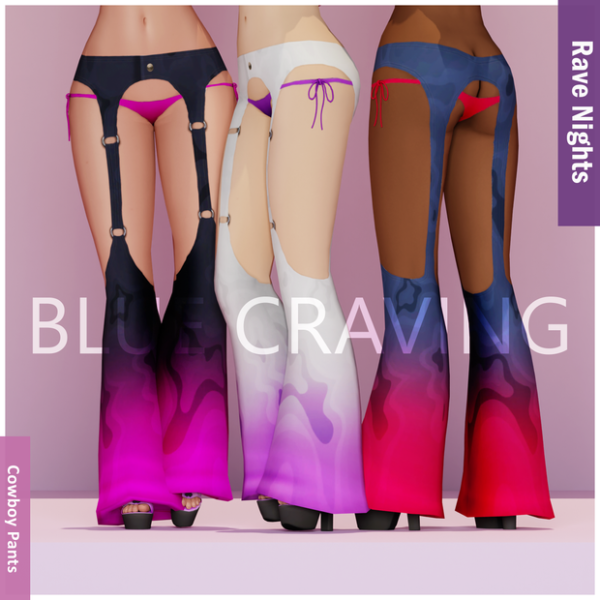 Maxis Match Blue Craving Rave Cowboy Pants by bluecraving - The Sims 4 Custom Content