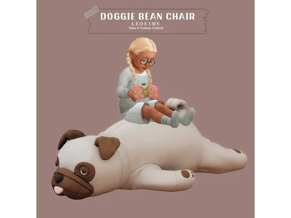 Mix Doggie Bean Chair - The Sims 4 Custom Content