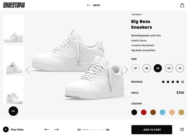 Alpha Shoestopia Big Boss Sneakers by shoestopia - The Sims 4 Custom Content