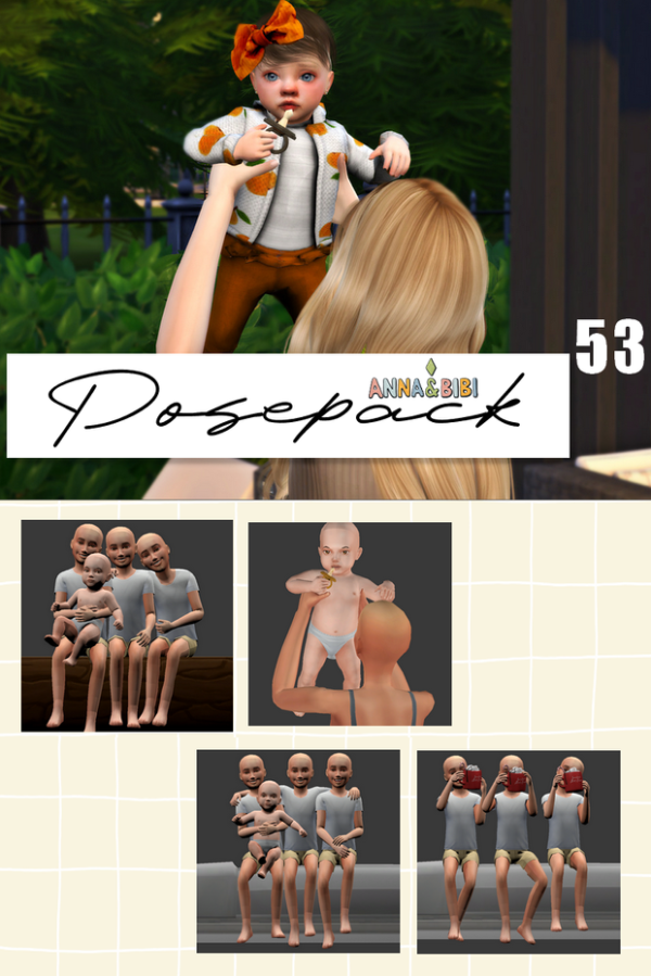 Mix Posepack_053 [AnnaBibi] by simsfinds - The Sims 4 Custom Content