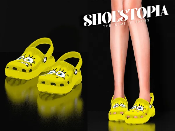 Alpha Shoestopia SpongeBob Crocs by shoestopia - The Sims 4 Custom Content
