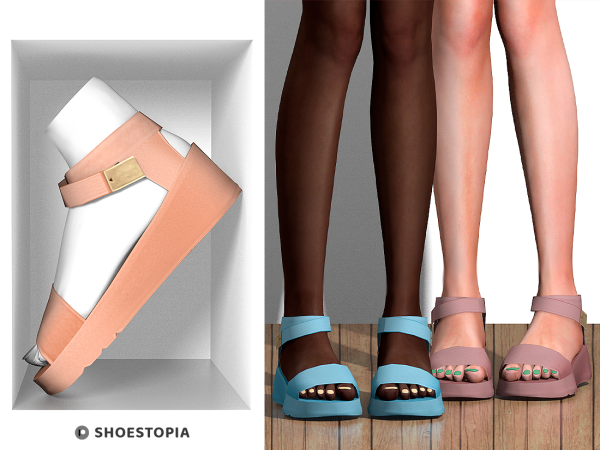 Alpha Shoestopia Cubbe Sandals by shoestopia - The Sims 4 Custom Content