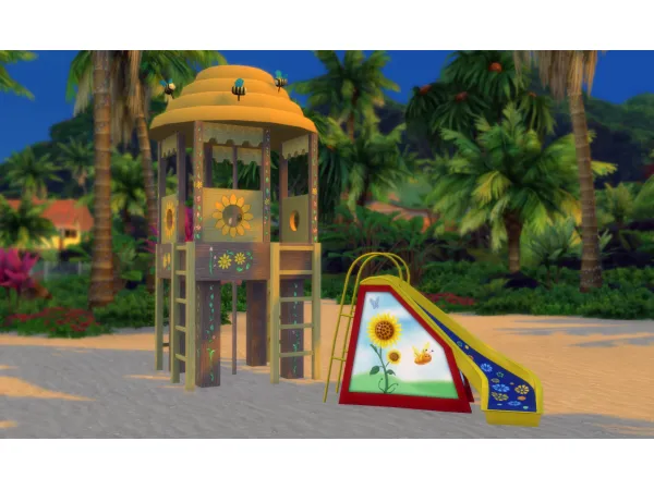 Mix to Jungle Gym Set by SimslandConversions - The Sims 4 Custom Content