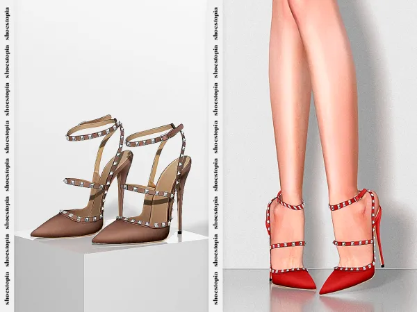 Alpha Shoestopia Enigma High Heels by shoestopia - The Sims 4 Custom Content